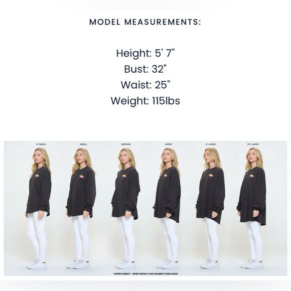 🔥NEW🔥SPIRIT JERSEY unisex Western style sweatshirt SMALL NWT - Picture 7 of 9